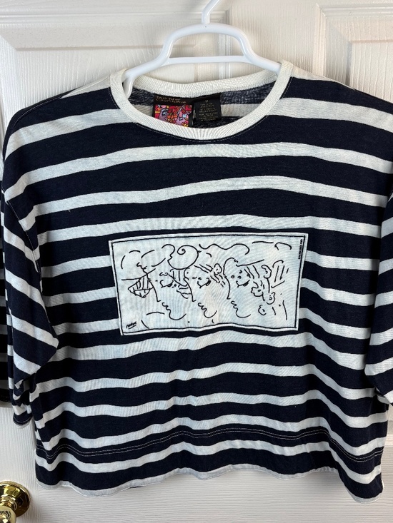 Peter Max Tops - Vintage Peter Max Neo Striped Top
